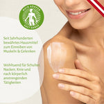 Seit Jahrhunderten bewährtes Hausmittel zum Einreiben von Muskeln und Gelenken