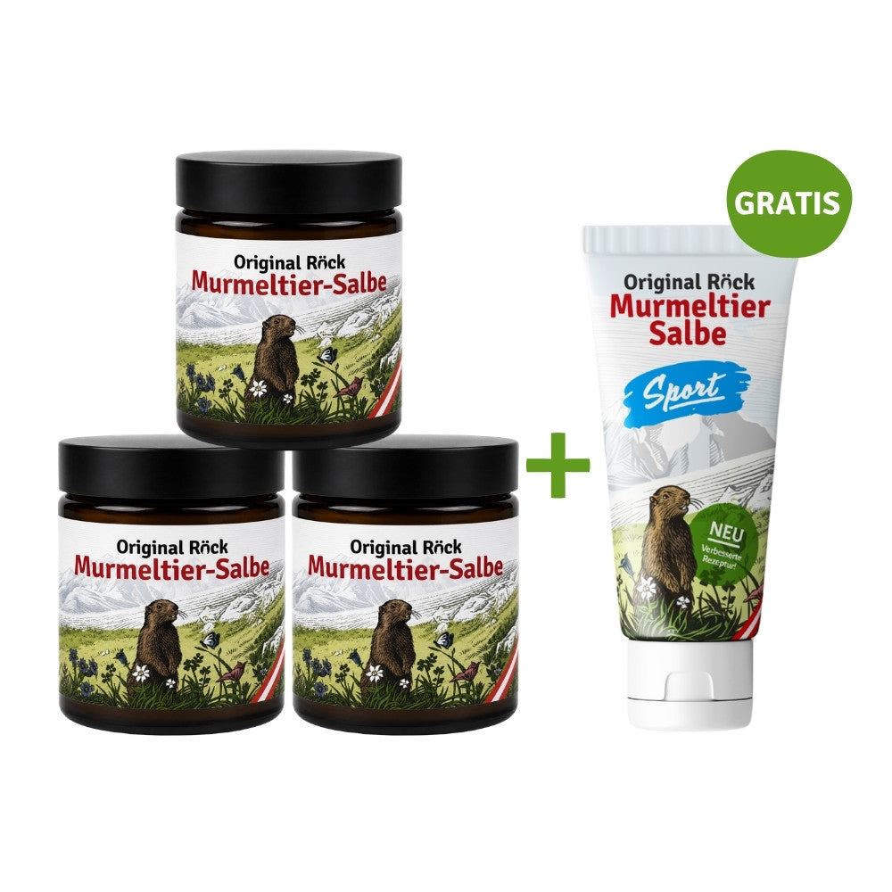 3+1 Gratis - Original Röck Murmeltiersalbe